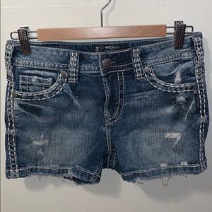 Silver Jean Shorts - Aiko